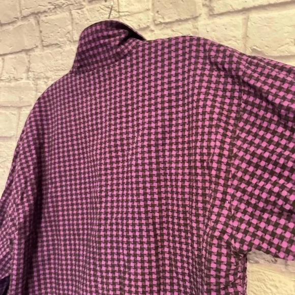 Vintage Hang Ten Southwest Houndstooth Button Front Shirt Size Large 80s/90s - Picture 9 of 12